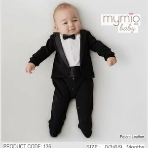 MYMIO BABY TUXEDO ONESIE